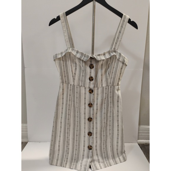 Forever 21 Dresses & Skirts - Forever 21 Women's Sleeveless Button Front Dress Sz S Empire Waist